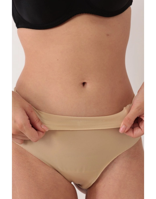 Ten Lazer Kesim Düşük Bel Tangalı Korse Külot