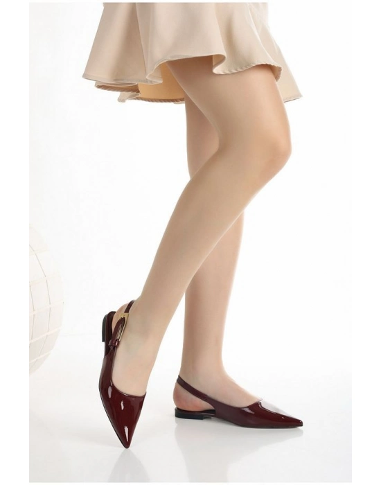 Ummar Bordo Rugan Babet Ayakkabı - Bamido