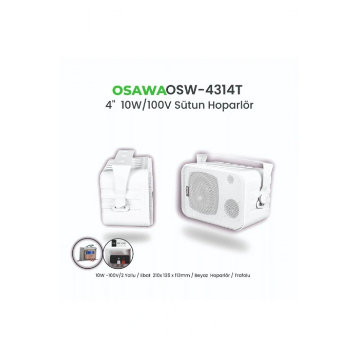 OSAWA 4314-T HOPARLÖR BEYAZ