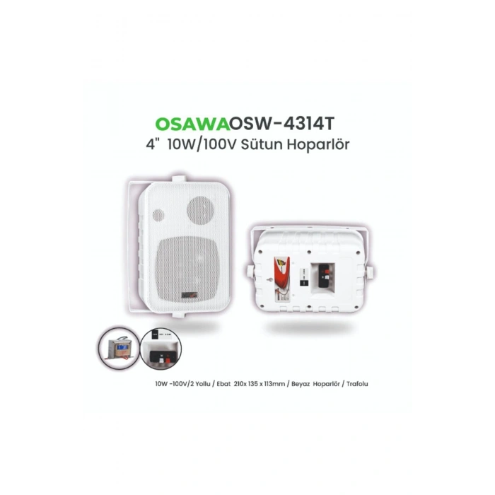 OSAWA 4314-T HOPARLÖR BEYAZ