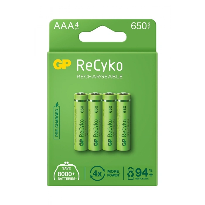 GP 4LÜ AAA 650mAh