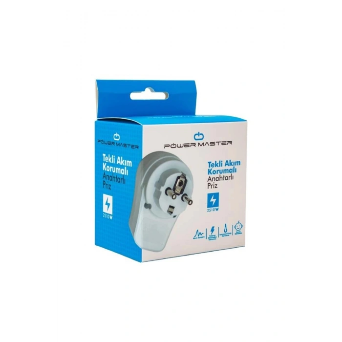 POWERMASTER (AKIM KORUMALI) TEKLİ PRİZ