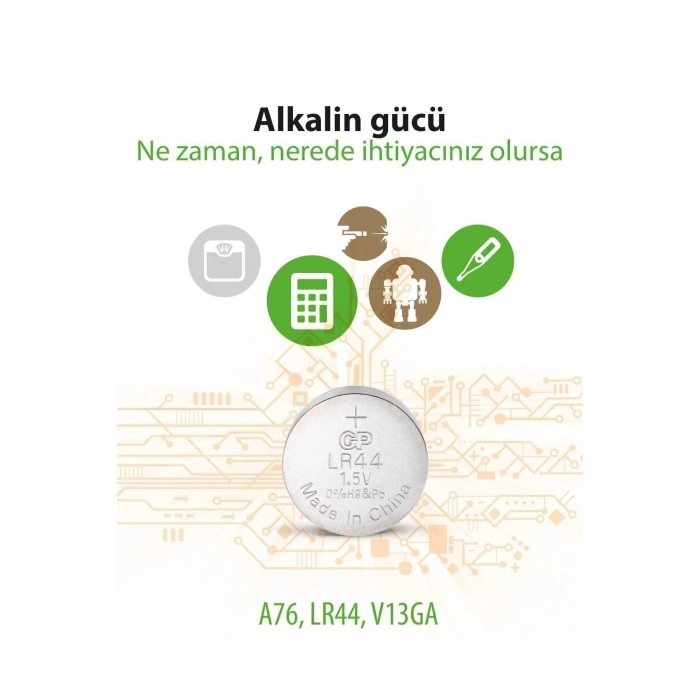 GP 5Lİ LR44-A76 PİL