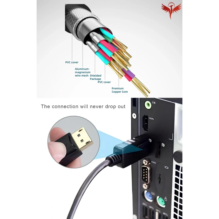 3 METRE DİSPLAYPORT TO HDMI KABLO (DP TO HDMI)