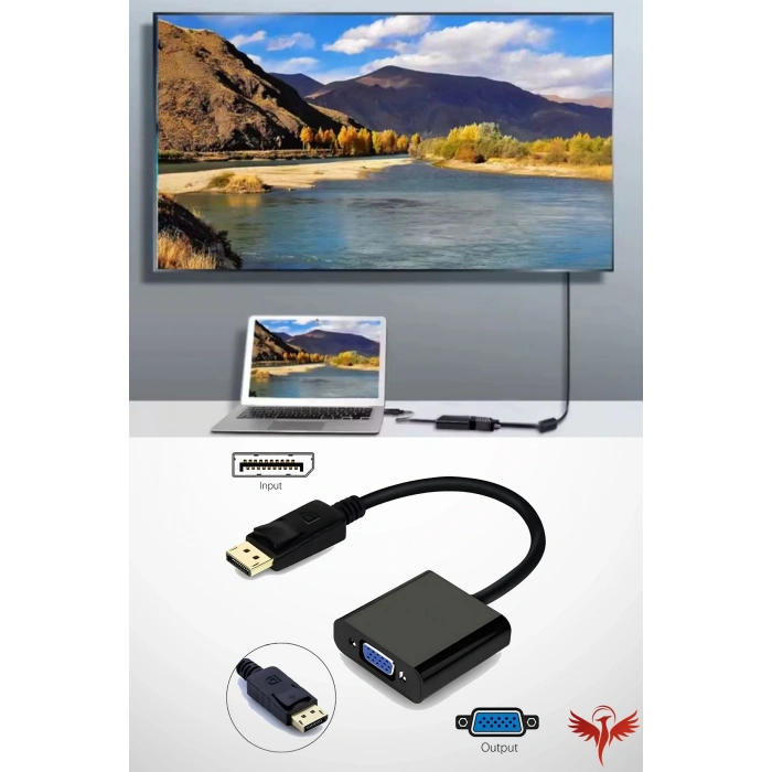 DİSPLAYPORT TO VGA ÇEVİRİCİ 7763