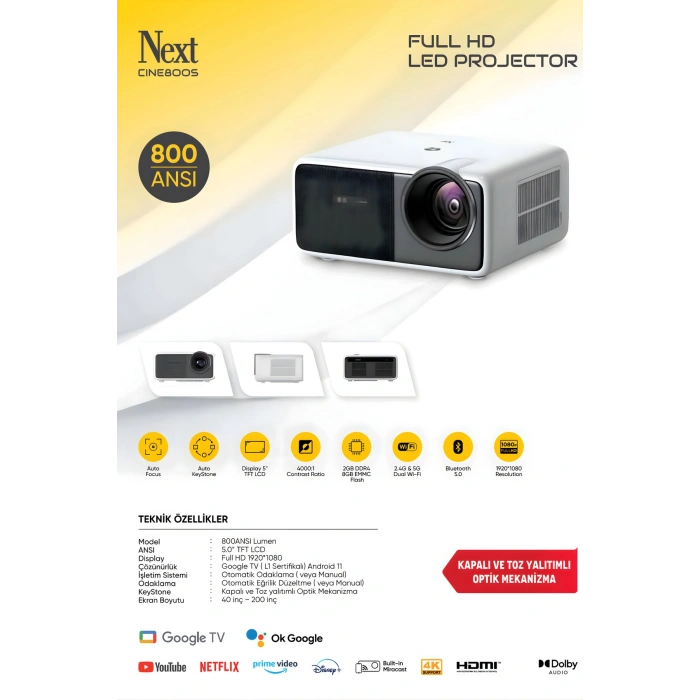 NEXT CİNE 800S PROJEKSİYON