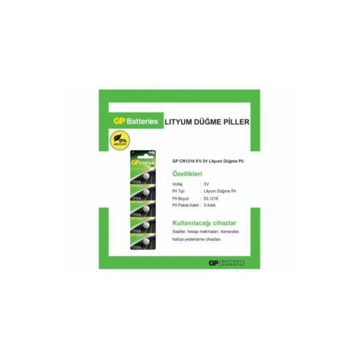 GP 5Lİ 1216 PİL