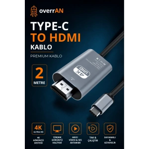 OVERRAN TYPE-C TO HDMI KABLO