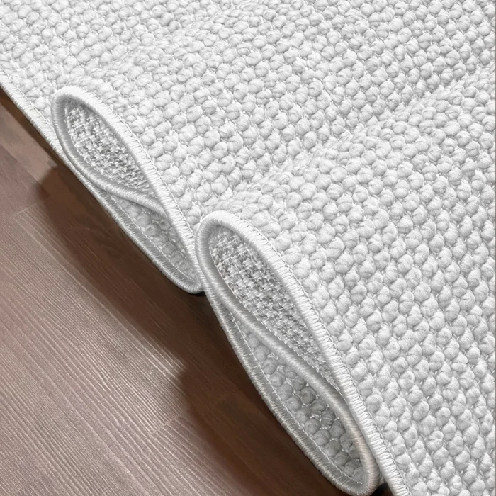 Doha Koleksiyonu Yumuşak Dokulu Bukleli Krem Çocuk Odası Oturma Odası Salon Mutfak Halısı