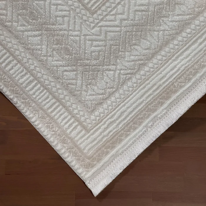 Galata Yumuşak Dokulu Modern Desen Bej Oturma Odası Salon Mutfak Genç Odası Halısı