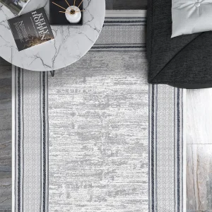 Çırağan Lüks Modern Desen Mavi Oturma Odası Salon Mutfak Halısı