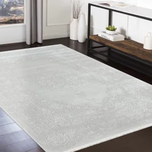 Çırağan Lüks Göbekli Klasik Desen Krem Oturma Odası Salon Mutfak Halısı