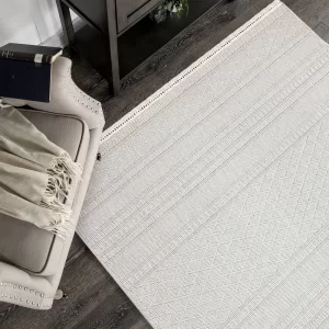 Doha Koleksiyonu Mikrofiber İplik Jüt Taban Lüks Halı