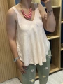 Askılı Pamuk Viscon Bluz Pembe