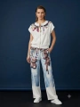 Denim Görünümlü Teddy & Charms Eşofman Takımı Beyaz