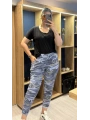 İtalyan Kamuflaj Pantolon İndigo