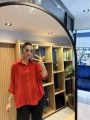 İtalyan Papatya İşlemeli Gömlek 25005 Kırmızı