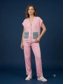 Pudra Denim Cep Detaylı Eşofman Takımı