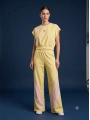 Sarı Pembe Şerit Detaylı İkili Luxe Spor Takım