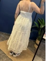 Uzun Askılı Elbise 8821 Bej