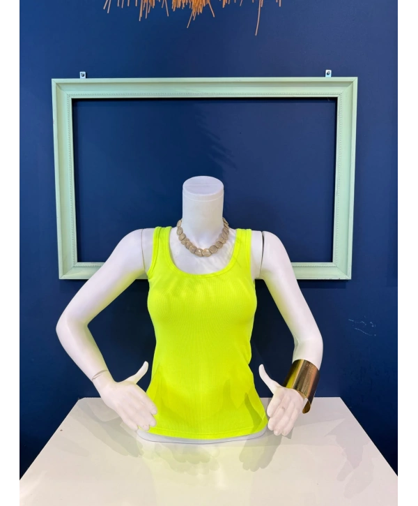 Fitilli Atlet Neon Sarı