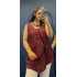 İtalyan Askılı Keten Bluz Bordo