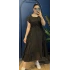 İtalyan Beli Lastikli Elbise 9174 Siyah
