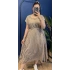 İtalyan Beli Lastikli Elbise 9174 Vizon