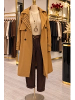 Astar Detaylı Trençkot Camel