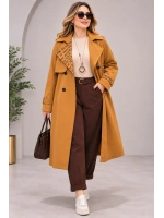 Astar Detaylı Trençkot Camel