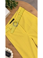 Lara Kemerli Pantolon Sarı