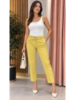 Lara Kemerli Pantolon Sarı