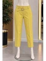 Lara Kemerli Pantolon Sarı