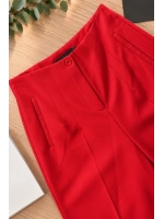 Vela Dikiş Detaylı Pantolon Kırmızı