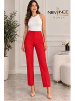 Vela Dikiş Detaylı Pantolon Kırmızı