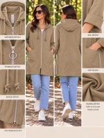Vento Kapüşonlu Yağmurluk Camel