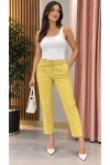 Lara Kemerli Pantolon Sarı