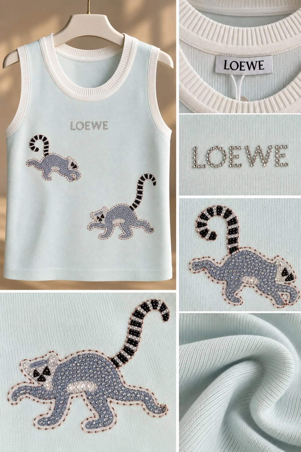 Taşlı Lemur Bluz Su Yeşili