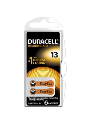 Duracell 13 No Kulaklık Pili 6lı Paket Roz