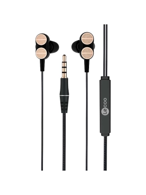 Lenovo Lecoo Eh102 3.5 Mm Jacklı Siyah Kablolu Kulak İçi Mikrofonlu Kulaklık Roz