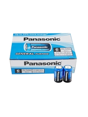 Panasonıc R14be/2ps Manganez  Orta C Boy 24 Lü Pil Paket Fiyatı Roz