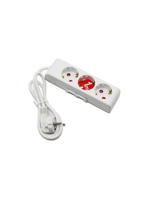 Rı-tech  3lü - 1mt  Uzatma Kablo - Topraklı Grup Priz  001 175 310002 01 00 Roz