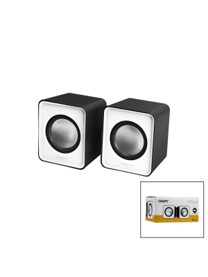 Snopy Sn-66  Beyaz  Usb 2.0 Multimedya 1+1 Hoparlör Speaker Set 6w Roz