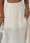 Beli Garnili Etek Ekru
