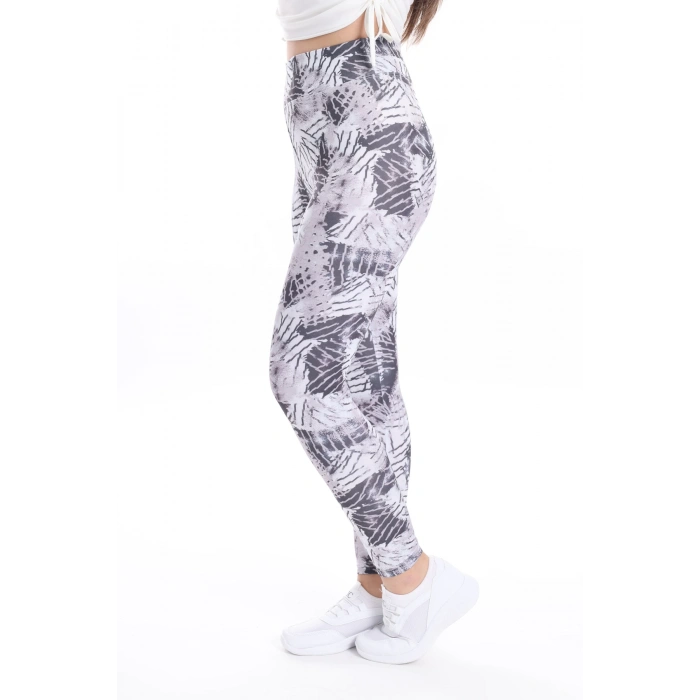 Kadın Beli Lastikli Dijital Baskılı Toparlayıcı Tayt