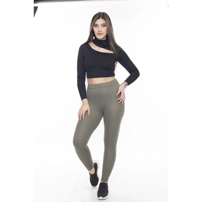 Kadın Beli Lastikli Toparlayıcı Tayt