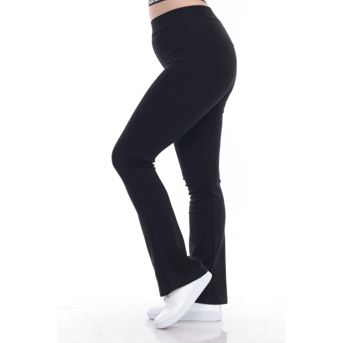 Kadın Beli Lastikli Toparlayıcı İspanyol Paça Tayt