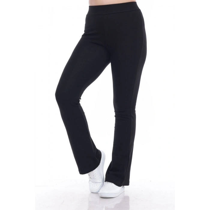 Kadın Beli Lastikli Toparlayıcı İspanyol Paça Tayt