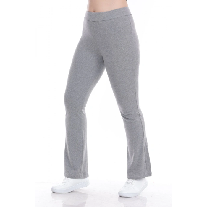 Kadın Beli Lastikli Toparlayıcı İspanyol Paça Büyük BedenTayt