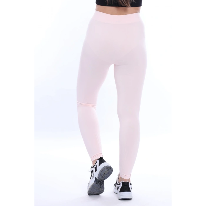 Kadın W İşlemeli Kemer Detaylı Toparlayıcı Tayt